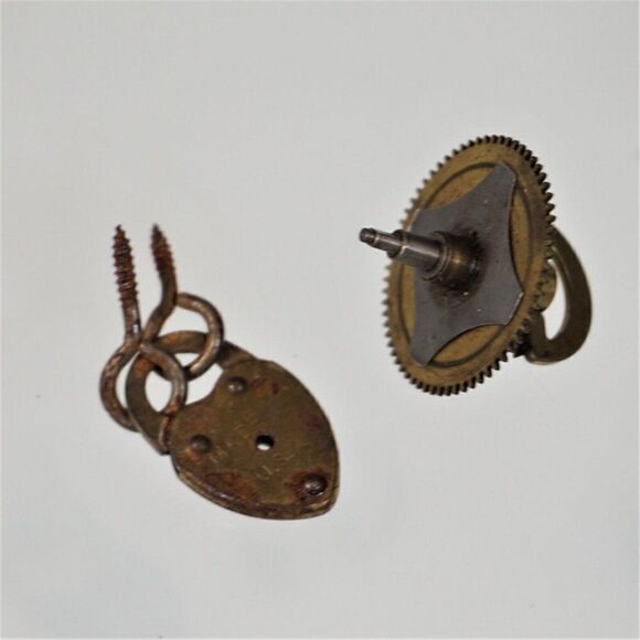 Assorted Clock Gears Lot of Mechanical Clock Repair Parts Antique Vintage - Picture 5 of 10